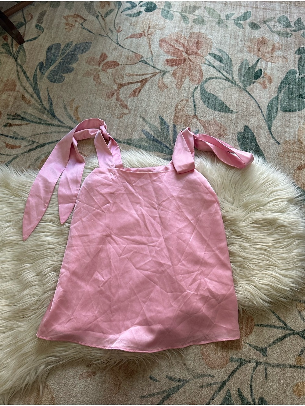 SHOW ME YOUR MUMU Makeup Tank In Light Pink Luxe Satin - Picture 7 of 8